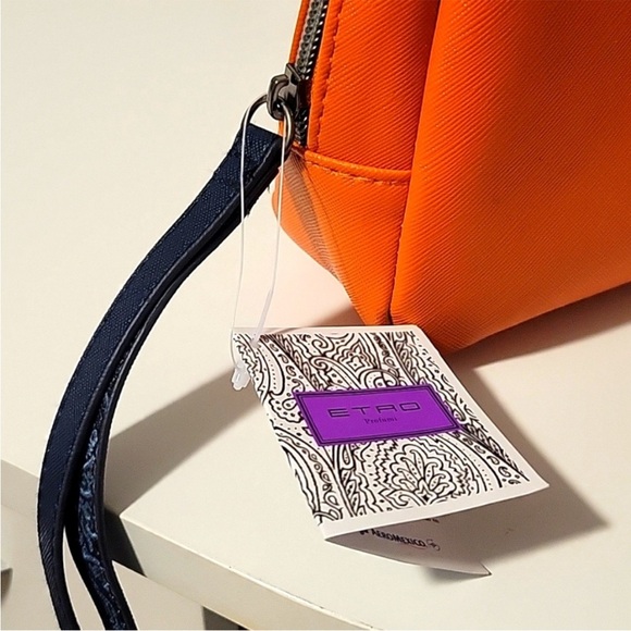 COPY - NWT ETRO orange cosmetic bag - Picture 2 of 6